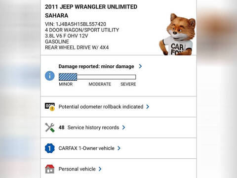 2011 Jeep Wrangler Unlimited Sahara