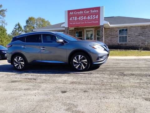 2015 Nissan Murano for sale at All Credit Car Sales in Milledgeville GA