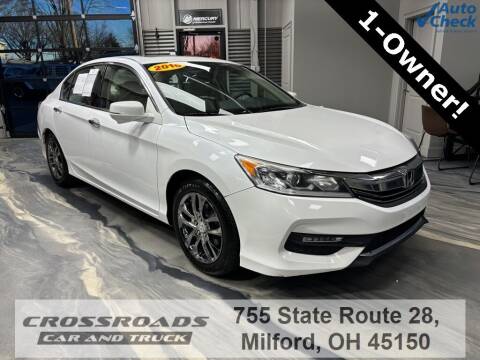 2016 Honda Accord for sale at Crossroads Car & Truck in Milford OH