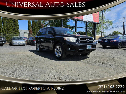 2008 Toyota Highlander for sale at Universal Auto Sales in Salem OR