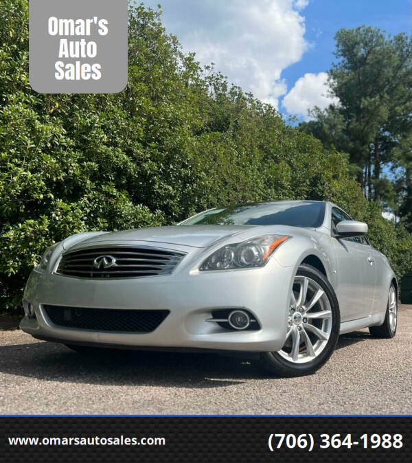 2014 Infiniti Q60 Convertible for sale at Omar's Auto Sales in Martinez GA