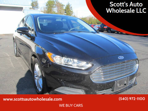 2014 Ford Fusion for sale at Scott's Auto Wholesale LLC in Locust Grove VA