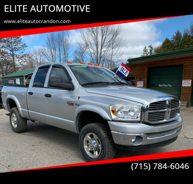 2008 Dodge Ram Pickup 2500 for sale at ELITE AUTOMOTIVE in Crandon WI
