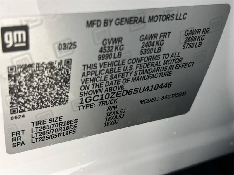 2025 Chevrolet Silverado EV LT