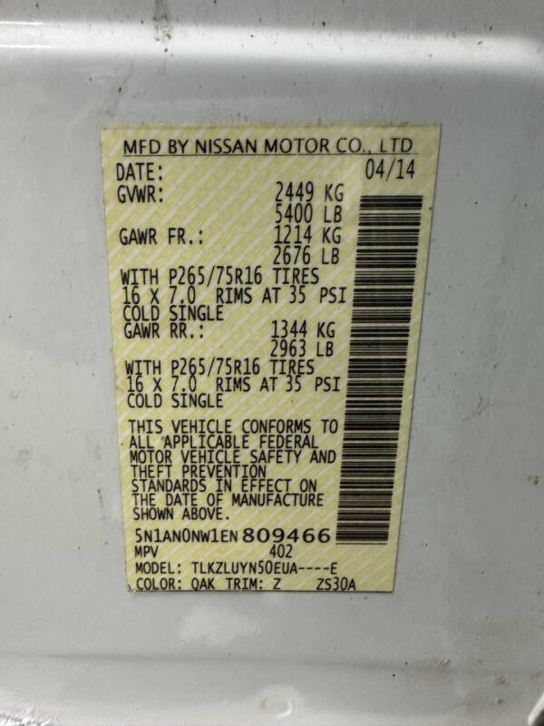 2014 Nissan Xterra PRO-4X