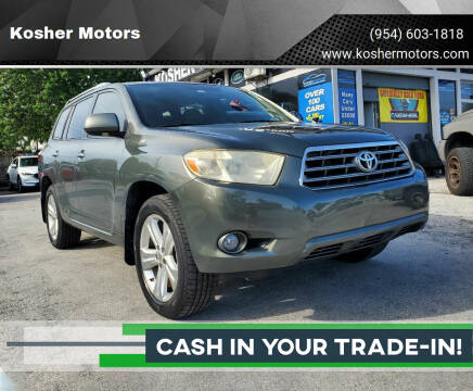 2008 Toyota Highlander for sale at Kosher Motors in Hollywood FL