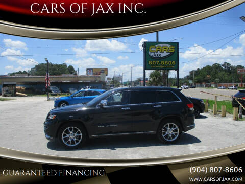 2014 Jeep Grand Cherokee for sale at CARS OF JAX INC. in Jacksonville FL