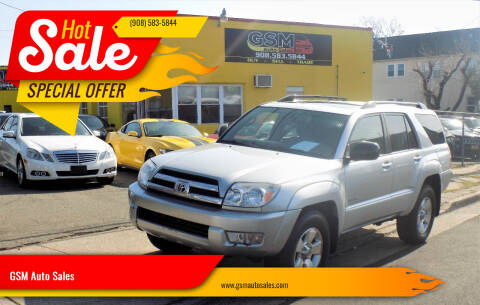 2005 Toyota 4Runner for sale at GSM Auto Sales in Linden NJ