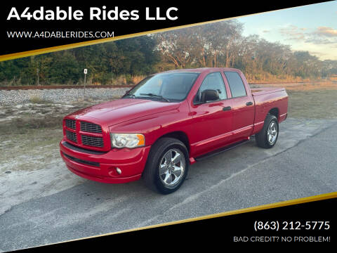 2005 Dodge Ram Pickup 1500 for sale at A4dable Rides LLC in Haines City FL