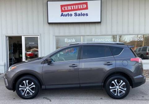 2017 Toyota RAV4 for sale at Certified Auto Sales in Des Moines IA