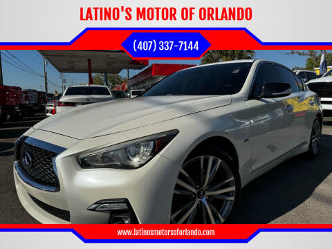 2018 Infiniti Q50 for sale at LATINO'S MOTOR OF ORLANDO in Orlando FL