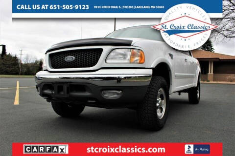 2001 Ford F-150 for sale at St. Croix Classics in Lakeland MN