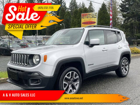 2016 Jeep Renegade for sale at A & V AUTO SALES LLC in Marysville WA