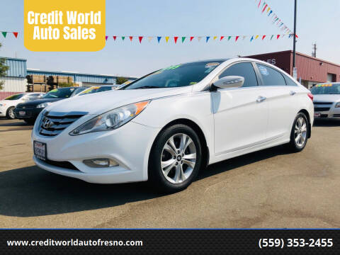 2013 Hyundai Sonata for sale at Credit World Auto Sales in Fresno CA