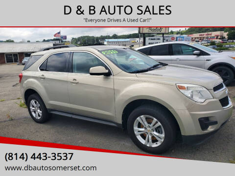 2011 Chevrolet Equinox for sale at D & B AUTO SALES in Somerset PA