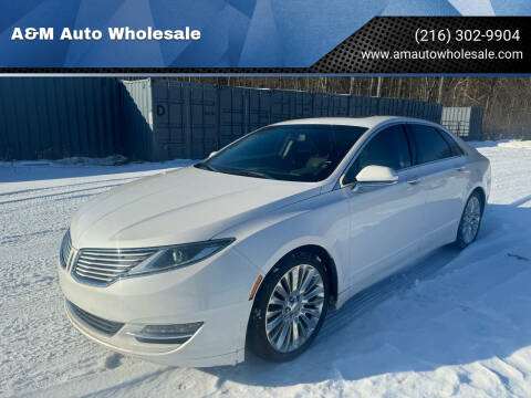 2014 Lincoln MKZ for sale at A&M Auto Wholesale in Oberlin OH