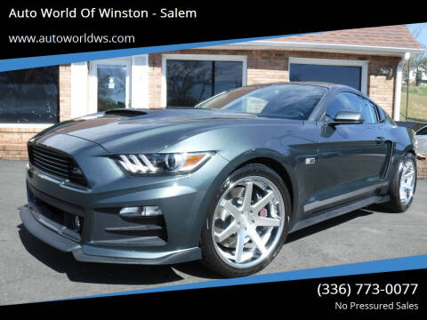 2015 Ford Mustang for sale at Auto World Of Winston - Salem in Winston Salem NC