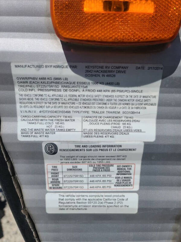 2014 Keystone Springdale 310BH