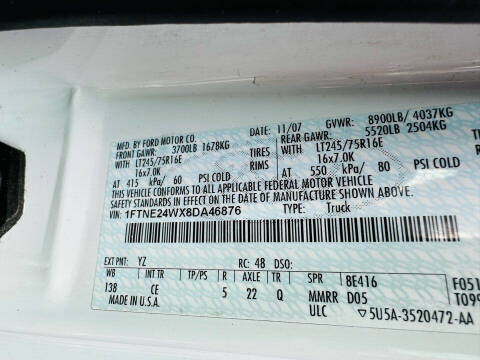 2008 Ford E-Series E-250