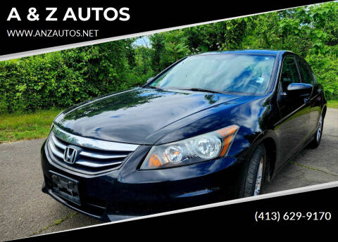 2012 Honda Accord for sale at A & Z AUTOS in Westfield MA