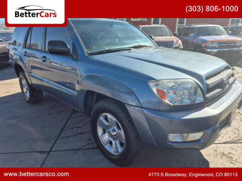 2003 Toyota 4Runner for sale at Better Cars in Englewood CO