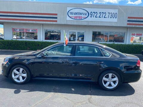 2015 Volkswagen Passat for sale at Traditional Autos in Dallas TX