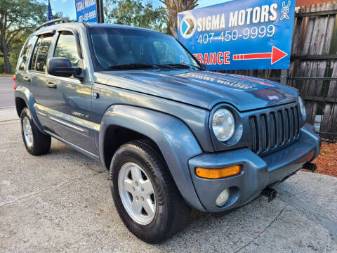 2002 Jeep Liberty for sale at SIGMA MOTORS USA in Orlando FL