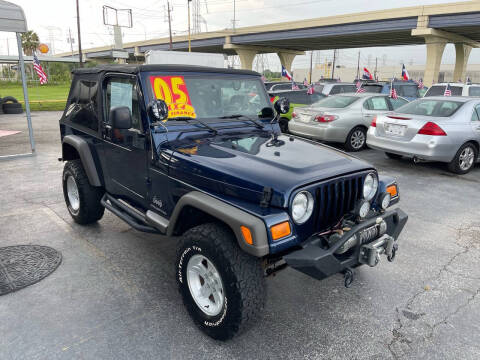 2005 Jeep Wrangler for sale at Texas 1 Auto Finance in Kemah TX