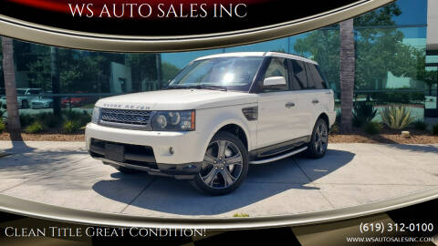2010 Land Rover Range Rover Sport for sale at WS AUTO SALES INC in El Cajon CA