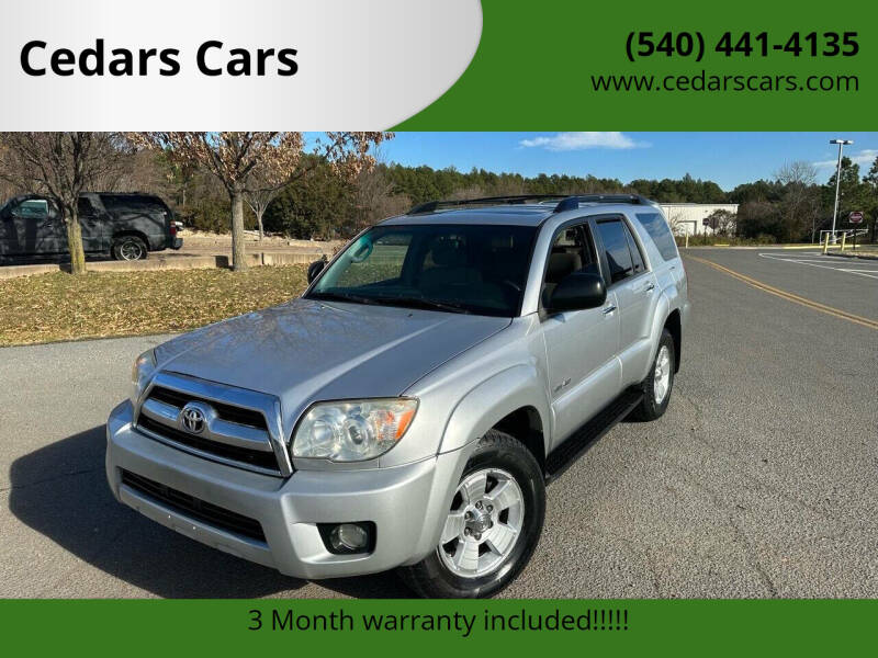 2007 Toyota 4Runner for sale at Cedars Cars in Chantilly VA