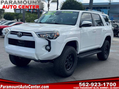 2020 Toyota 4Runner for sale at PARAMOUNT AUTO CENTER in Downey CA