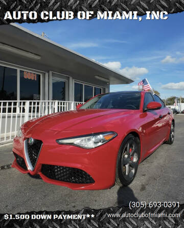 2017 Alfa Romeo Giulia for sale at AUTO CLUB OF MIAMI, INC in Miami FL