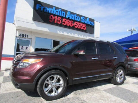 2012 Ford Explorer for sale at Franklin Auto Sales in El Paso TX