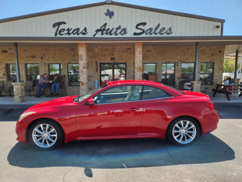 2013 Infiniti G37 Convertible for sale at Texas Auto Sales in San Antonio TX