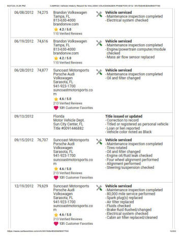 2004 Volkswagen Phaeton Premiere Edition W12