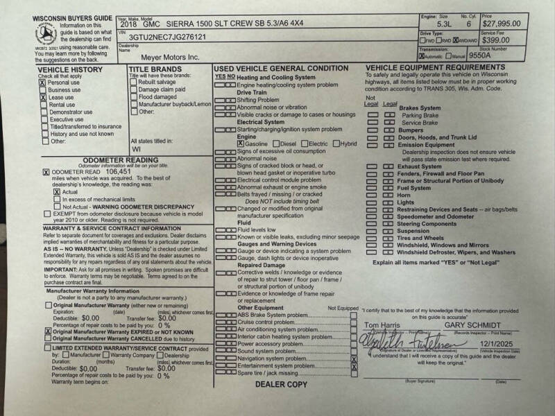 2018 GMC Sierra 1500