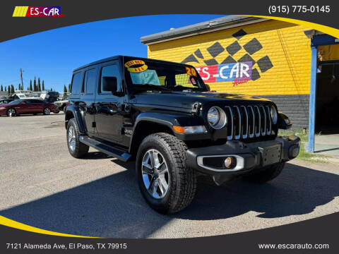 2020 Jeep Wrangler Unlimited for sale at Escar Auto - 9809 Montana Ave Lot in El Paso TX
