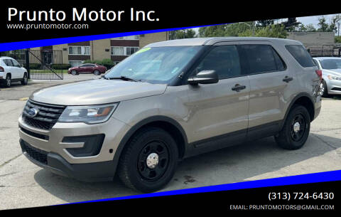 2016 Ford Explorer for sale at Prunto Motor Inc. in Dearborn MI