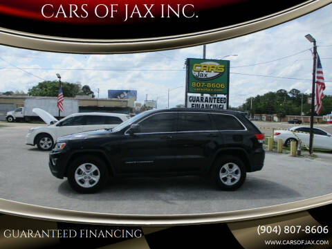 2014 Jeep Grand Cherokee for sale at CARS OF JAX INC. in Jacksonville FL