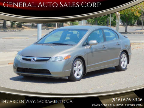 2007 Honda Civic for sale at General Auto Sales Corp in Sacramento CA