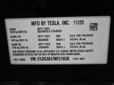 2021 Tesla Model X Performance