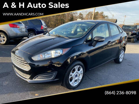 2016 Ford Fiesta for sale at A & H Auto Sales in Greenville SC