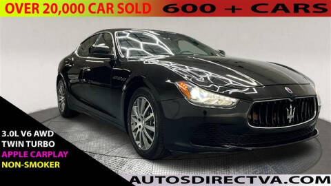 2014 Maserati Ghibli for sale at AUTOS DIRECT OF FREDERICKSBURG in Fredericksburg VA