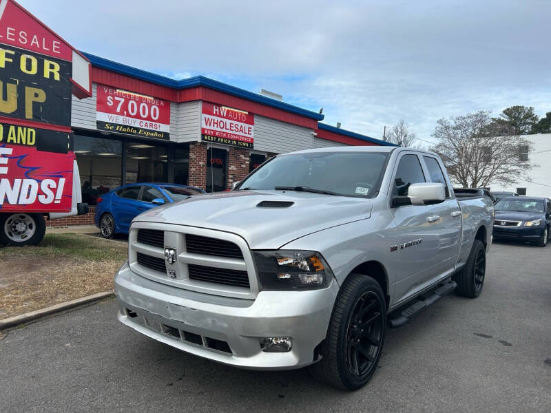 2012 RAM 1500 for sale at HW Auto Wholesale in Norfolk VA