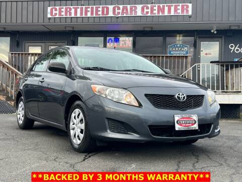 2009 Toyota Corolla for sale at CERTIFIED CAR CENTER in Fairfax VA