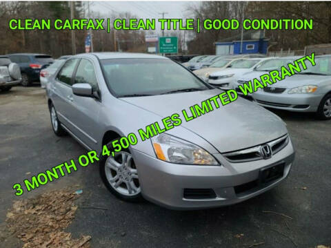 2007 Honda Accord for sale at Mass Motor Auto LLC in Millbury MA