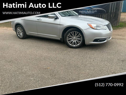 2012 Chrysler 200 for sale at Hatimi Auto LLC in Buda TX