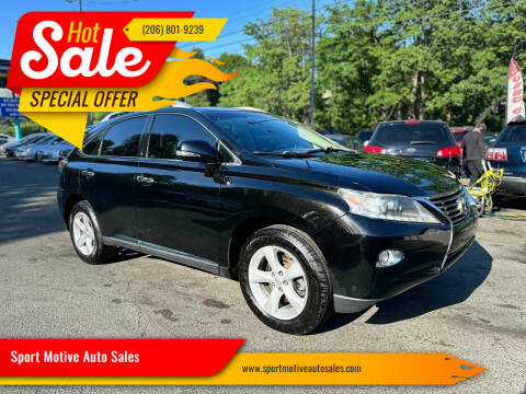 2013 Lexus RX 350 for sale at Sport Motive Auto Sales in Seattle WA
