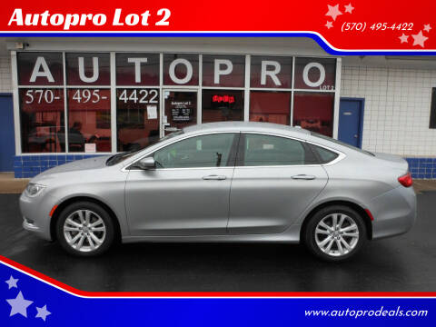 2015 Chrysler 200 for sale at Autopro Lot 2 in Sunbury PA