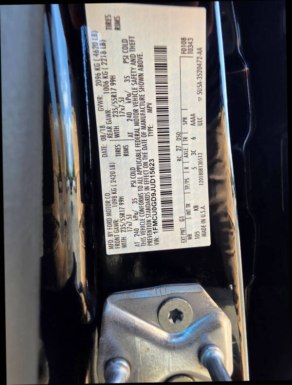2018 Ford Escape SE